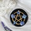 Crocon Sodalite 5Pcs Platonic Solids Crystal Geometry Set, Platonic Solids Sacred Geometric Stones for Meditation Reiki Balancing Healing Chakra Stone Cleansing Spiritual Good Luck (1520 mm) view 2