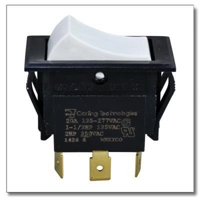 Jade Range 2035600000 SWITCH, ON/OFF/ON WHITEROCKER for Jade - Part# 2035600000 (2035600000)