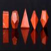 Crocon Red Jasper 5Pcs Platonic Solids Crystal Geometry Set, Platonic Solids Sacred Geometric Stones for Meditation Reiki Balancing Healing Chakra Stone Cleansing Spiritual Good Luck (1520 mm) view 2