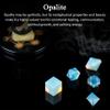 Crocon Opalite 5Pcs Platonic Solids Crystal Geometry Set, Platonic Solids Sacred Geometric Stones for Meditation Reiki Balancing Healing Chakra Stone Cleansing Spiritual Good Luck (15-20 mm) view 2