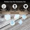 Crocon Opalite 5Pcs Platonic Solids Crystal Geometry Set, Platonic Solids Sacred Geometric Stones for Meditation Reiki Balancing Healing Chakra Stone Cleansing Spiritual Good Luck (15-20 mm) view 3