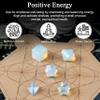 Crocon Opalite 5Pcs Platonic Solids Crystal Geometry Set, Platonic Solids Sacred Geometric Stones for Meditation Reiki Balancing Healing Chakra Stone Cleansing Spiritual Good Luck (15-20 mm) view 4