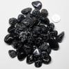 StarStuff.Rocks Natural Authentic Tumbled Stone By The Pound for Crafts, Decoration, Fairy Gardens, & More! (Snowflake Obsidian) view 1