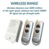 Wireless Switch 400ft Long Range Wide Voltage 85~265V Large Load Remote Control for Lights Pumps Water Heaters Vacuum(2 Remote) view 2