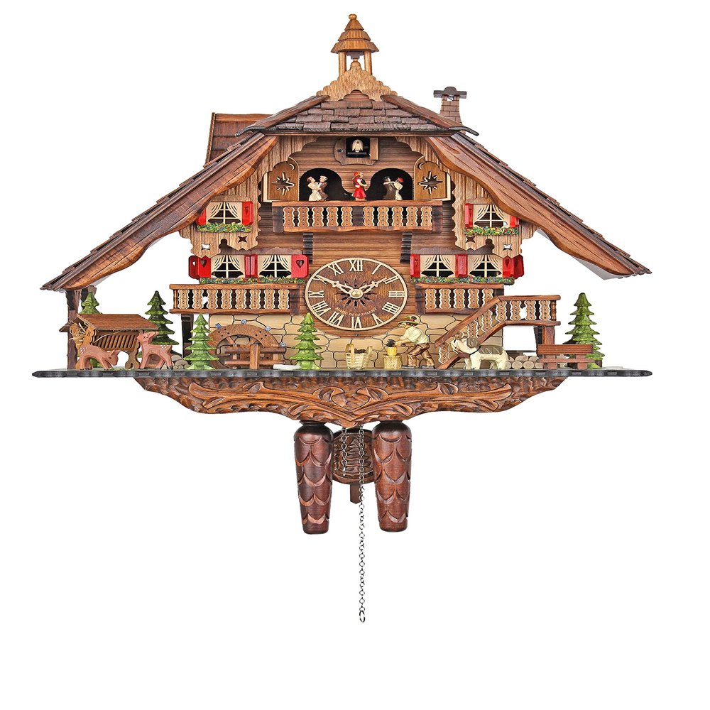 Engstler Quartz Cuckoo Clock - The Busy Wood Chopper