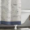 Tommy Bahama - Shower Curtain, 100% Durable Cotton Fabric with Medium-Weight Feel, Coastal Bathroom Decor (Caribbean Sea Blue, 72' x 72') view 3