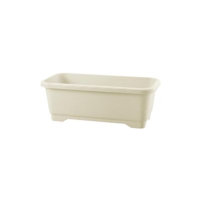 Richell Hanar Plastic Pot, Wide Planter, Type 55, Ivory