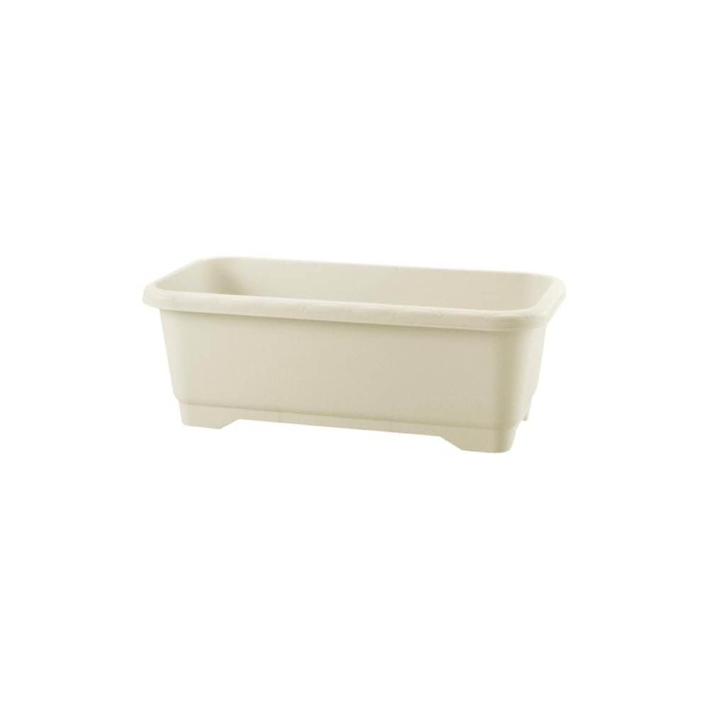 Richell Hanar Plastic Pot, Wide Planter, Type 55, Ivory