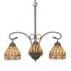 StarSun Depot 21" W Victorian Flourish 3 LT Chandelier Dry view 1