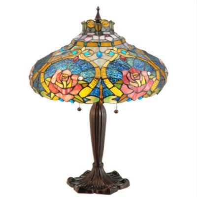 StarSun Depot 26" H Dragonfly Rose Table Lamp Dry