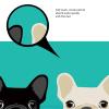 Amagical 2 Piece/Set Bathroom Mat Set Animal Cute Pet Dogs Pattern Non Slip Bath Rug Shower Mat Contour Mat Green view 4