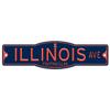 WinCraft Illinois Illini 4" x 17" Plastic Street Sign view 1