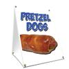 A-Frame Sidewalk Pretzel Dogs Sign with Graphics On Each Side | 18" X 24" Print Size view 1