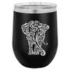 12 oz Double Wall Vacuum Insulated Stainless Steel Stemless Wine Tumbler Glass Coffee Travel Mug With Lid Boss Lady Fuel (Hot-Pink) view 1