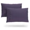 Cosy House Collection Luxury Cooling Rayon Derived from Bamboo Blend Ultra Soft Pillow Cases - Cooling & Breathable - Set of 2 Pillowcases with Envelope Closure (King, Purple) view 1