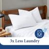 Cosy House Collection Luxury Cooling Rayon Derived from Bamboo Blend Ultra Soft Pillow Cases - Cooling & Breathable - Set of 2 Pillowcases with Envelope Closure (King, Purple) view 4