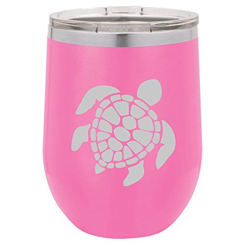 12 oz Double Wall Vacuum Insulated Stainless Steel Stemless Wine Tumbler Glass Coffee Travel Mug With Lid RD Registered Dietitian (Purple)