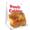 A-Frame Sidewalk Peach Cobbler Sign with Graphics On Each Side | 18" X 24" Print Size view 1