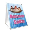 A-Frame Sidewalk Banana Splits Sign with Graphics On Each Side | 18" X 24" Print Size view 1