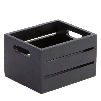 American Metalcraft WCBL7 Wood Caddy, 7 1/2", 7", Black