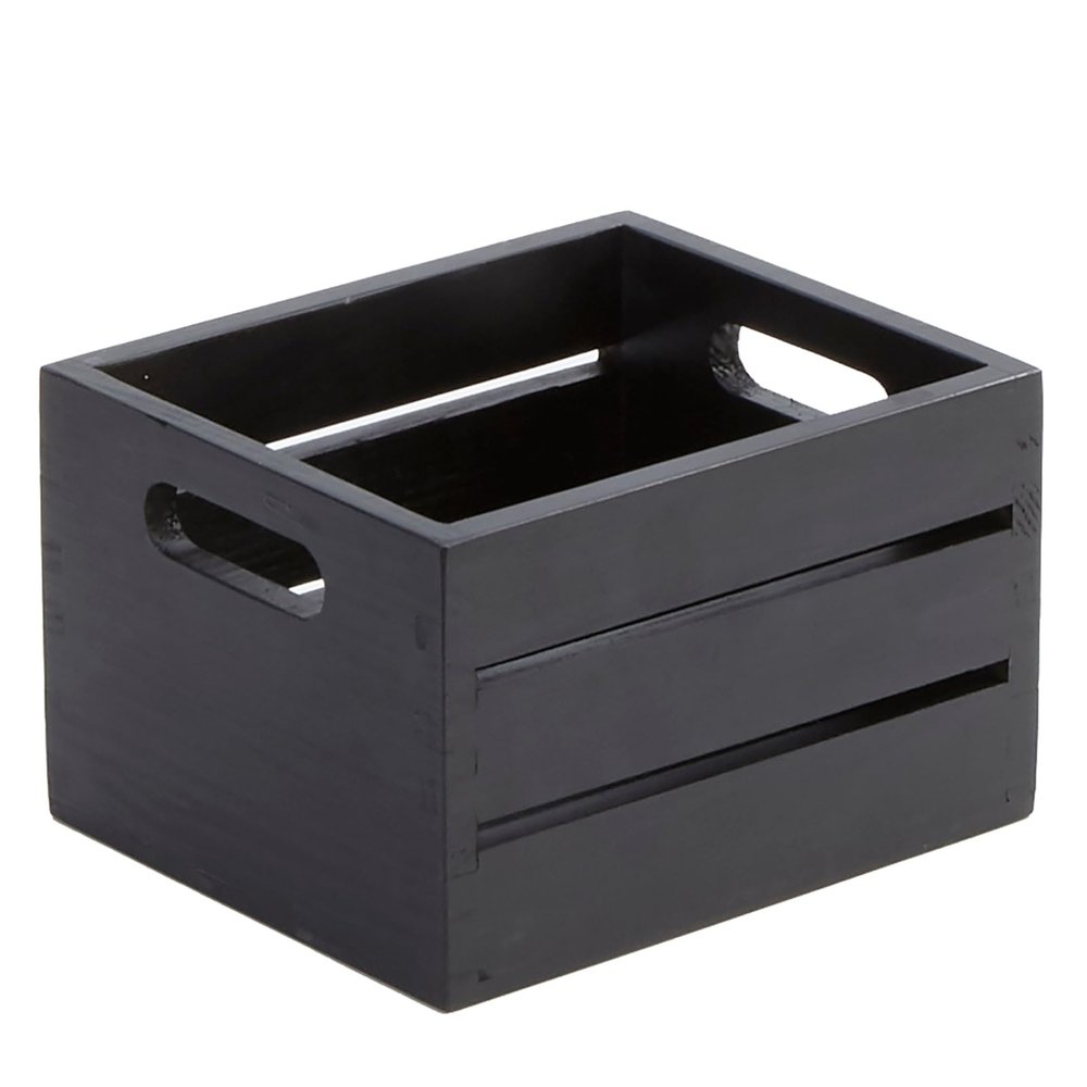 American Metalcraft WCBL7 Wood Caddy, 7 1/2", 7", Black
