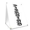 A-Frame Sidewalk Piercing Vertical Sign with Graphics On Each Side | 24" X 36" Print Size view 1