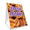 A-Frame Sidewalk Fresh Pecan Sign with Graphics On Each Side | 24" X 36" Print Size view 1
