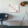 Epic Graffiti 'Love Stencil' by Linda Woods, Canvas Wall Art, 16"x18" view 3