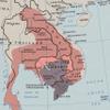 18" x 24" 1970 Map of Cambodia Khmer Empire view 2