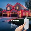 West Ivory 381LEDs, 50ft Red Outside LED Rope Light, 8 Modes, Connectable Outdoor Permanent Waterproof Accent Exterior Lighting, PVC Case, Holiday, Backyard Patio, Home Garden, Decorative view 2