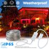 West Ivory 381LEDs, 50ft Red Outside LED Rope Light, 8 Modes, Connectable Outdoor Permanent Waterproof Accent Exterior Lighting, PVC Case, Holiday, Backyard Patio, Home Garden, Decorative view 3