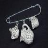 Miniblings Teatime Brooch Pin Badge Teapot Sugar Milk Pot Tea Porcelain Dots view 3