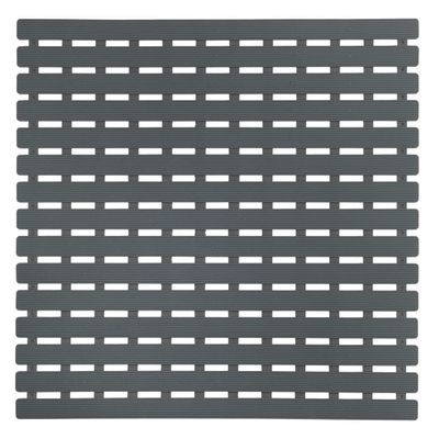 Wenko 23125100 Shower mat Arinos 21.3 x 21.3 inch Gray