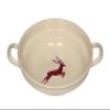 RIESS Bauer Bowl Flat 9.4 inches (24 cm) Medium Pot, 1kg, HIRSCH Red view 1