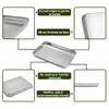 Aspire Baking Sheet with Rack Set, Stainless Steel Cookie Sheet and Cooling Rack-15.8"L x 12"W x 1"H view 4