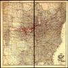18" x 24" 1881 Map of Chicago Burlington & Quincy Rail Road & Connecting Lines view 1