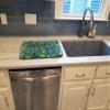 Caroline's Treasures 8962DDM Abstract in Blues and Greens Dish Drying Mat Absorbent Dish Drying Mat Pad for Kitchen Counter Dish Drainer Mat for Countertop, 14 x 21", Multicolor view 3