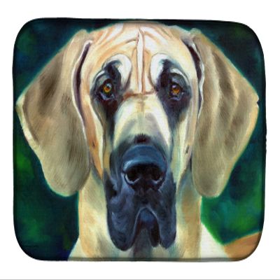 Caroline's Treasures 7444DDM Great Dane Lookin at you Dish Drying Mat Absorbent Dish Drying Mat Pad for Kitchen Counter Dish Drainer Mat for Countertop, 14 x 21", Multicolor