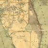10" x 24" 1893 Map Of Florida Peninsula & Adjacent Islands East Coast Line Saint Augistines Routes & Connections view 2