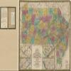 14" x 24" 1832 Map of Pennsylvania New Jersey & Delaware view 1