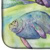 Caroline's Treasures 8544DDM Manatee Dish Drying Mat Absorbent Dish Drying Mat Pad for Kitchen Counter Dish Drainer Mat for Countertop, 14 x 21", Multicolor view 4