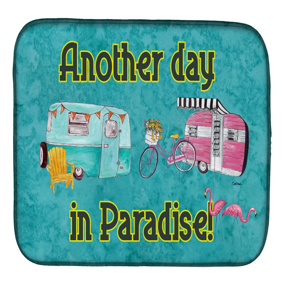 Caroline's Treasures 8758DDM Another Day in Paradise Dish Drying Mat Absorbent Dish Drying Mat Pad for Kitchen Counter Dish Drainer Mat for Countertop, 14 x 21", Multicolor