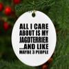 Designsify Christmas Tree Decoration, All I Care About is My Jagdterrier, Circle Ornament, Gifts for Birthday Anniversary Valentines Mom Mothers Fathers Day Party, to Men Women Him Her Friend view 4