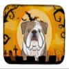 Caroline's Treasures BB1777DDM Halloween English Bulldog Dish Drying Mat Absorbent Dish Drying Mat Pad for Kitchen Counter Dish Drainer Mat for Countertop, 14 x 21", Multicolor view 1