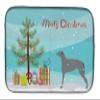 Caroline's Treasures BB2914DDM Scottish Deerhound Merry Christmas Tree Dish Drying Mat Absorbent Dish Drying Mat Pad for Kitchen Counter Dish Drainer Mat for Countertop, 14 x 21", Multicolor view 1