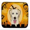 Caroline's Treasures BB1810DDM Halloween Golden Retriever Dish Drying Mat Absorbent Dish Drying Mat Pad for Kitchen Counter Dish Drainer Mat for Countertop, 14 x 21", Multicolor view 1