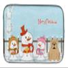 Caroline's Treasures BB2455DDM Merry Christmas Carolers English Bulldog Fawn Dish Drying Mat Absorbent Dish Drying Mat Pad for Kitchen Counter Dish Drainer Mat for Countertop, 14 x 21", Multicolor view 1