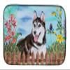Caroline's Treasures CK1274DDM Siberian Husky #2 Spring Dish Drying Mat Absorbent Dish Drying Mat Pad for Kitchen Counter Dish Drainer Mat for Countertop, 14 x 21", Multicolor view 1
