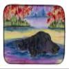 Caroline's Treasures SS8043DDM Curly Coated Retriever Dish Drying Mat Absorbent Dish Drying Mat Pad for Kitchen Counter Dish Drainer Mat for Countertop, 14 x 21", Multicolor view 1