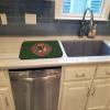 Caroline's Treasures CK1506DDM German Boxer Poinsetta Wreath Dish Drying Mat Absorbent Dish Drying Mat Pad for Kitchen Counter Dish Drainer Mat for Countertop, 14 x 21", Multicolor view 3